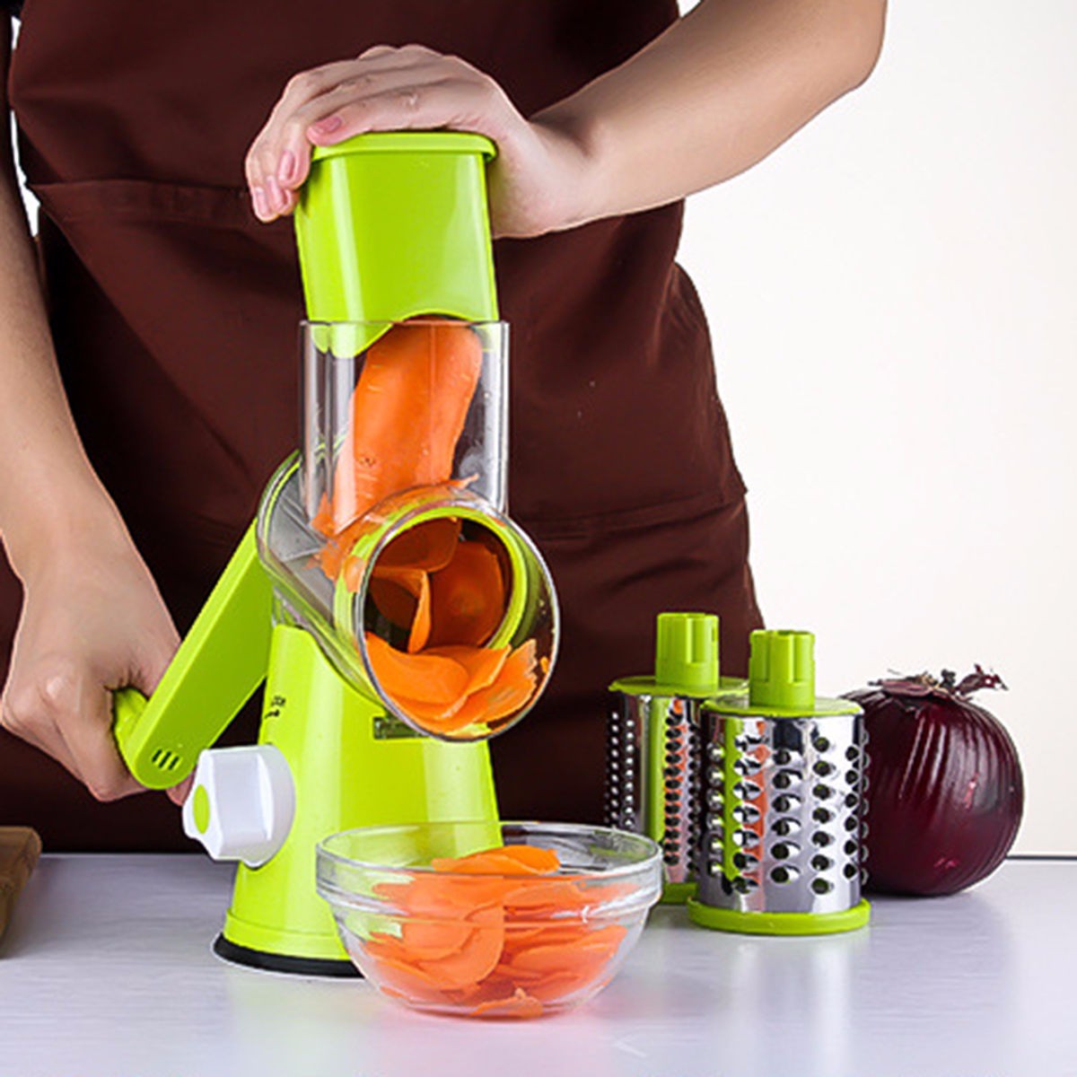 Round Mandoline Vegetable Cutter and Grater