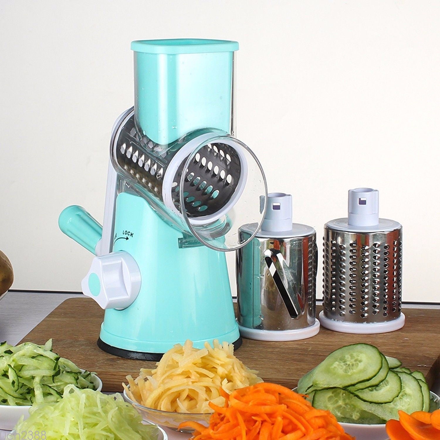 Round Mandoline Vegetable Cutter and Grater
