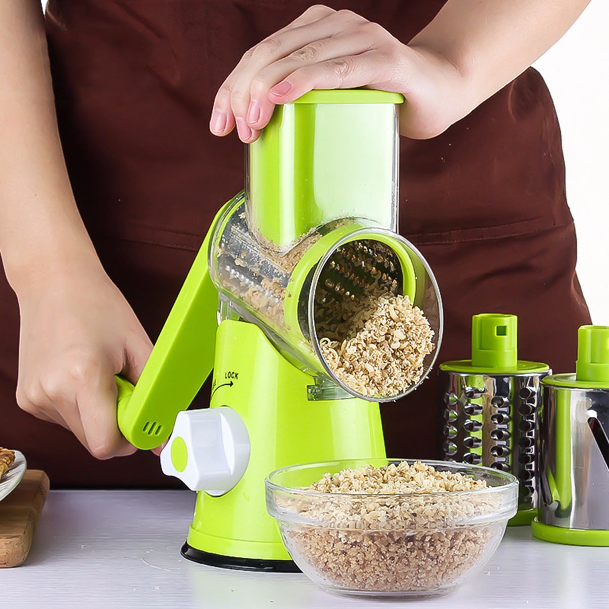 Round Mandoline Vegetable Cutter and Grater