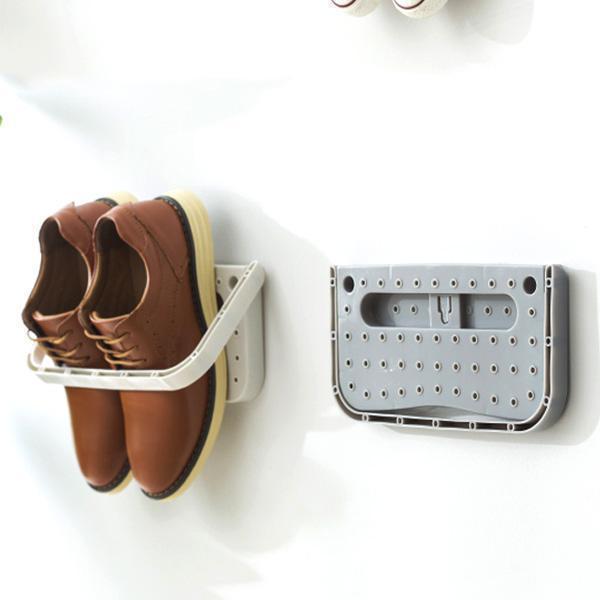 Wall-mounted Shoe Rack Home Storage Organizer Unit