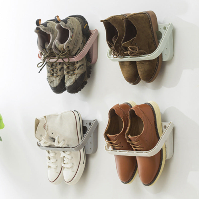 Wall-mounted Shoe Rack Home Storage Organizer Unit
