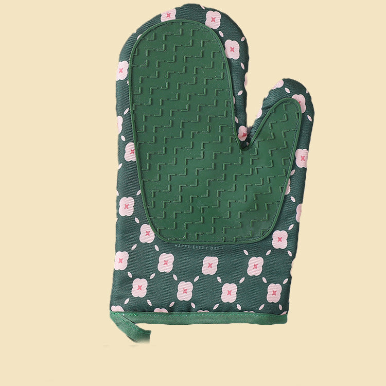 Non-Slip Heat-Resistant Cotton Oven Gloves